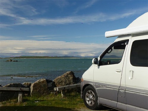 A NON VW Conversion Campervan called ColinSilver and On a Trip for hire in Pitlochry, 