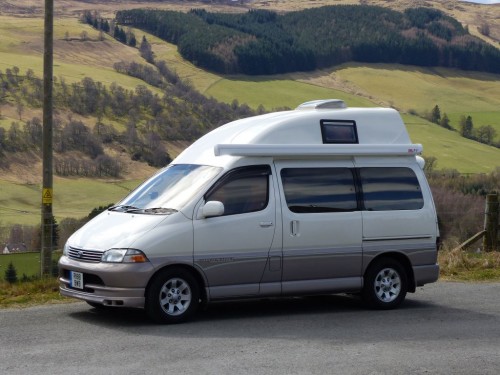 A NON VW Conversion Campervan called ColinSilver and Colin for hire in Pitlochry, Scotland