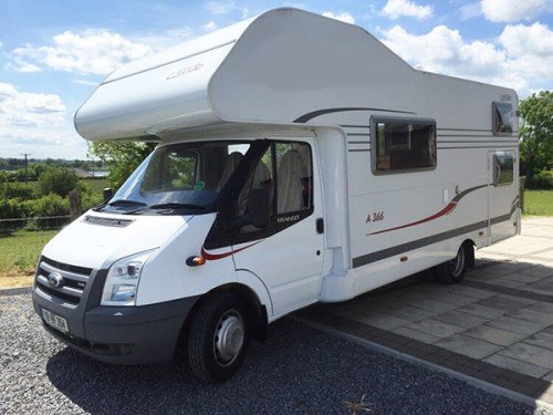 A OverCab Motorhome called Carado and Side View for hire in Co. Roscommon, Roscommon
