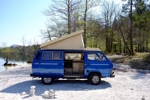 A VW T3 Campervan called Soca and Interior for hire in Ljubljana, Slovenia