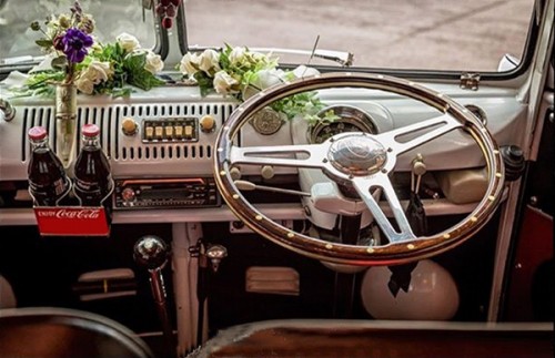 A VW T1 Splitscreen Campervan called BettyVw and Front In for hire in Exmouth, Devon