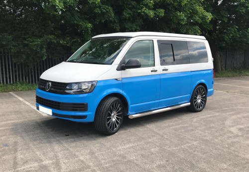A Other Campervan called 2015 T6 Blue-1219 and Blue Two-Tone 5 Seater Campervan for hire in Bristol, Gloucestershire