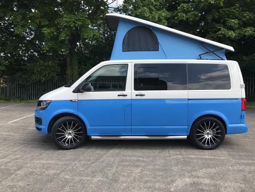 A Other Campervan called 2015 T6 Blue-1219 and Pop-Top Roof for hire in Bristol, Gloucestershire