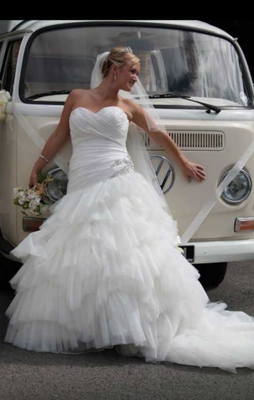 A VW T2 Classic Campervan called Bonnie and Two beautiful ladies together... for hire in Exeter, Devon