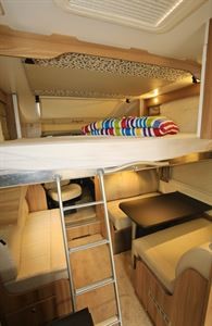 A Low Profile Motorhome called Rooster and Drop down bed for hire 