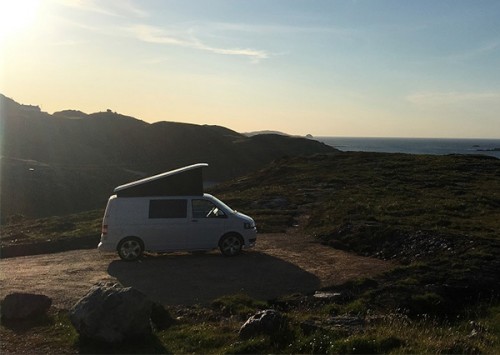 A VW T5 Campervan called Vincent and Vincent on the Road for hire in Lincoln, Lincolnshire