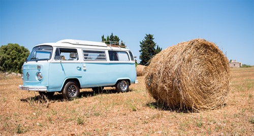 A VW T2 Classic Campervan called BlueVicky and Blue Vicky... for hire in Mallorca, Spain