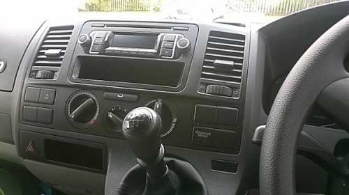 A VW T5 Campervan called Charlie and Front In for hire in Dollar, Scotland