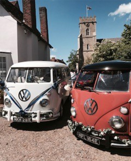 A VW T1 Splitscreen Campervan called Gino and Gino met a Friend for hire in Chelmsford, Essex