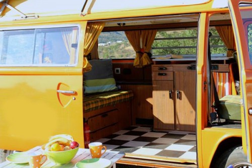 A VW T2 Classic Campervan called Saffron and Interior... for hire in Faro, Portugal