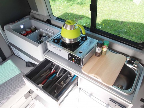 A VW T6 California Campervan called Carmela-0721 and Kitchen & Tools for hire in Alhaurín de la Torre, Spain