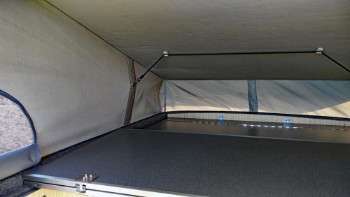 A VW T5 Campervan called Peggy and Top Bed for hire in Bideford, Devon