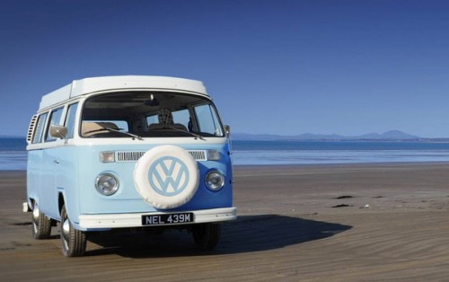 A VW T2 Classic Campervan called BlueNell and nell for hire in Garndolbenmaen, Gwynedd
