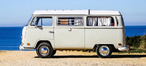 A VW T2 Classic Campervan called MarthaT2 and Side View for hire in Faro, Portugal
