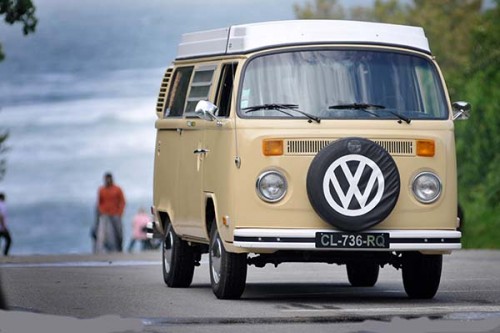 A VW T2 Classic Campervan called Felicia and My face... for hire in LAHOURCADE, France