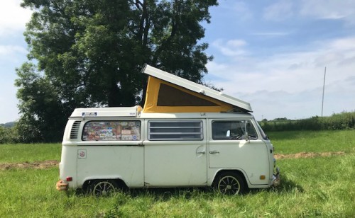 A VW T2 Classic Campervan called Bear-1220 and Relax on my way for hire in Luton, Bedfordshire