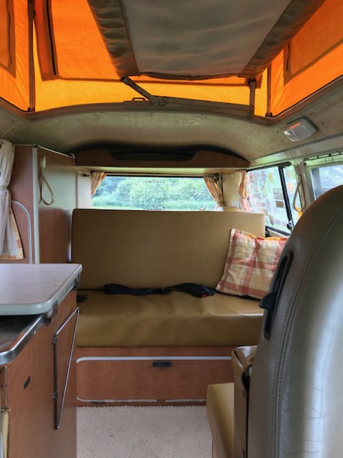 A VW T2 Classic Campervan called Bear-1220 and Interior for hire in Luton, Bedfordshire