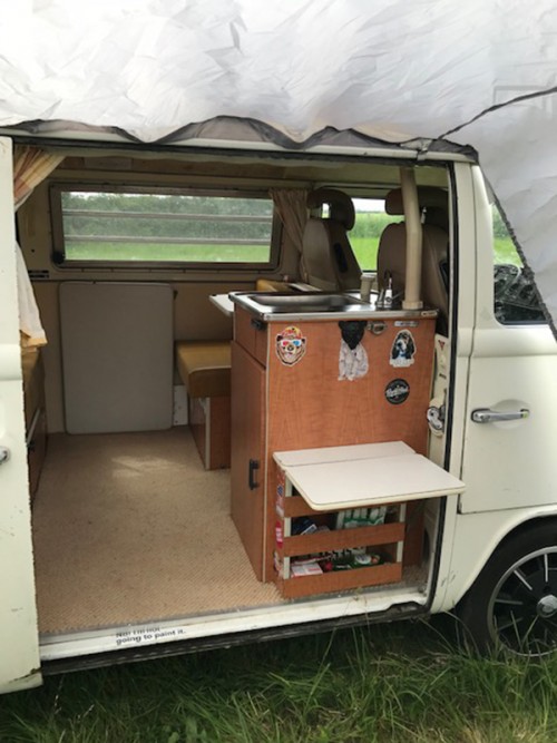 A VW T2 Classic Campervan called Bear-1220 and Interior for hire in Luton, Bedfordshire