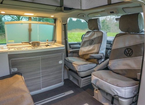 A VW T6 Campervan called Debs and VW T6 transporter fits 4 adults for hire in Bournemouth, Hampshire