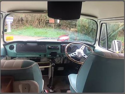 A VW T2 Classic Campervan called Isabella and Interior for hire in Westbury, Wiltshire
