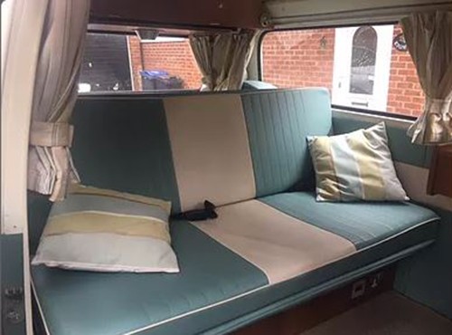 A VW T2 Classic Campervan called Isabella and Interior for hire in Westbury, Wiltshire