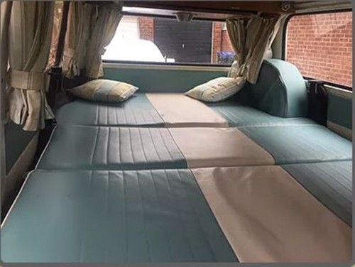 A VW T2 Classic Campervan called Isabella and Sleeping Space for hire in Westbury, Wiltshire