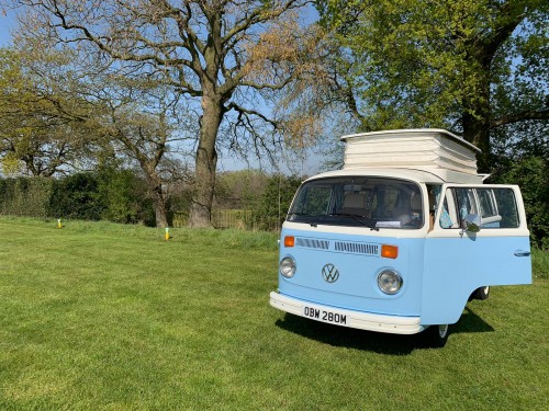 A VW T2 Classic Campervan called Bertie and Bertie for hire in Huddersfield, West Yorkshire