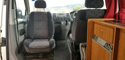 A VW T4 Campervan called Edna and Front Swival Seat for hire in East Sussex, East Sussex