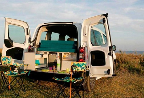 A VW T5 Campervan called MiniCamp and Mni with Extra for hire in Cadiz, Spain