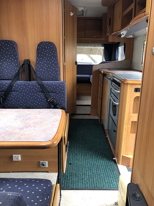 A A-Class Motorhome called aldrick and Interior for hire in Hemel Hempstead, Herefordshire