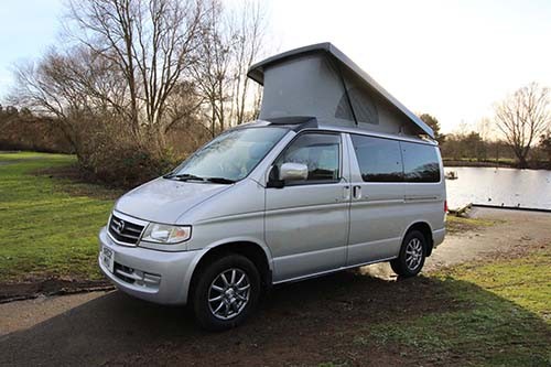 A Bongo Campervan called SilverBongo and The Silver for hire in Peterborough, Cambridgeshire