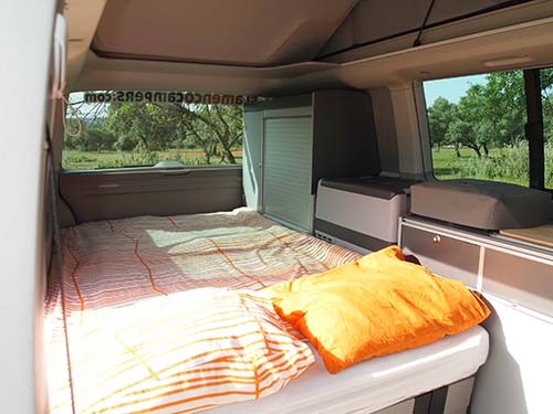 A VW T6 California Campervan called Carmela-0721 and Lower Bunk Bed for hire in Alhaurín de la Torre, Spain