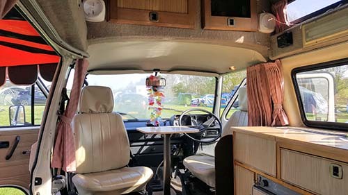 A VW T3 Campervan called Frieda and Front Swival Seat for hire in London, London