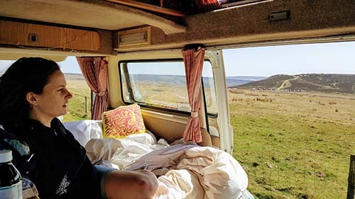 A VW T3 Campervan called Frieda and Interior for hire in London, London