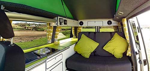 A VW T6 Campervan called Elsie and Interior for hire in Bideford, Devon