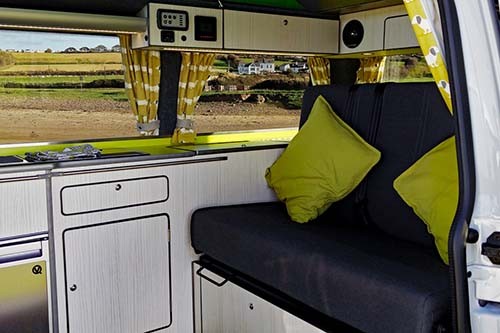A VW T6 Campervan called Elsie and Interior for hire in Bideford, Devon