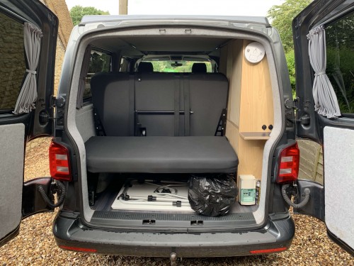 A VW T6 Campervan called CopperLeaf and Plenty of space for luggage for hire in Milton Keynes, Buckinghamshire
