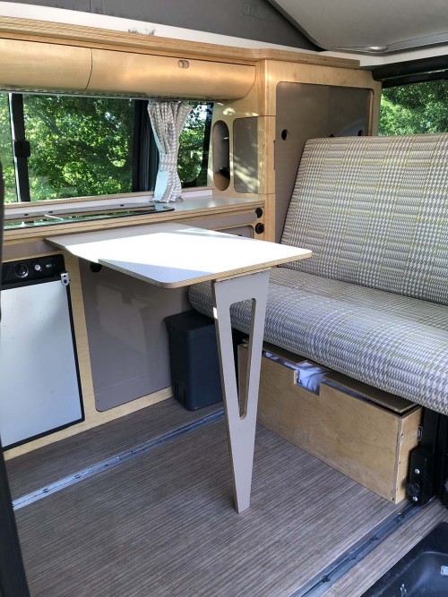 A VW T5 Campervan called Bubba and Bubba - dinner time for hire in Surrey, Surrey