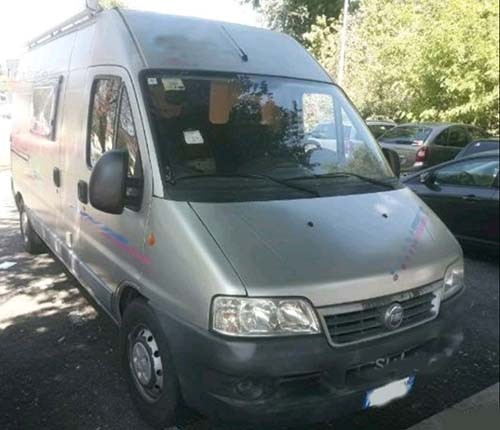 A Fiat Campervan called Adria and Adria for hire in Lazio, Italy