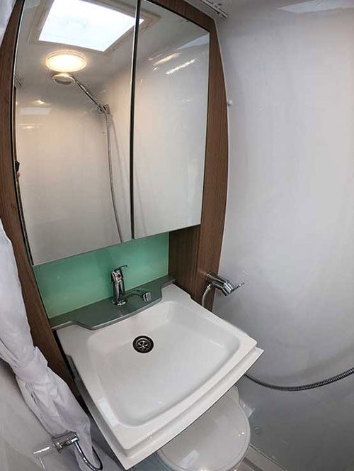 A Swift Motorhome called Swift-Select-122 and Wash andToilet for hire in Chichester, West Sussex