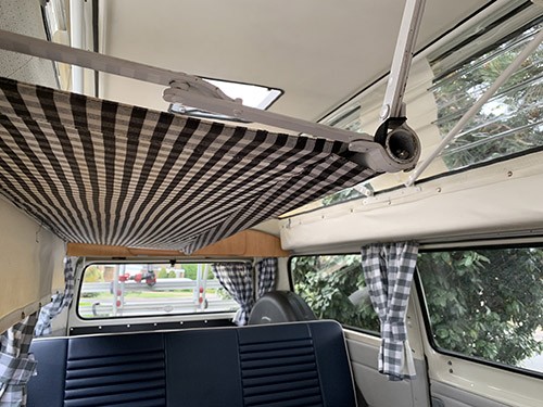 A VW T2 Classic Campervan called Burley and Interior for hire in Watford, Herefordshire
