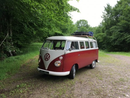 A VW T1 Splitscreen Campervan called Sofia and Cruising through Italy for hire in Guernsey, Channel Islands