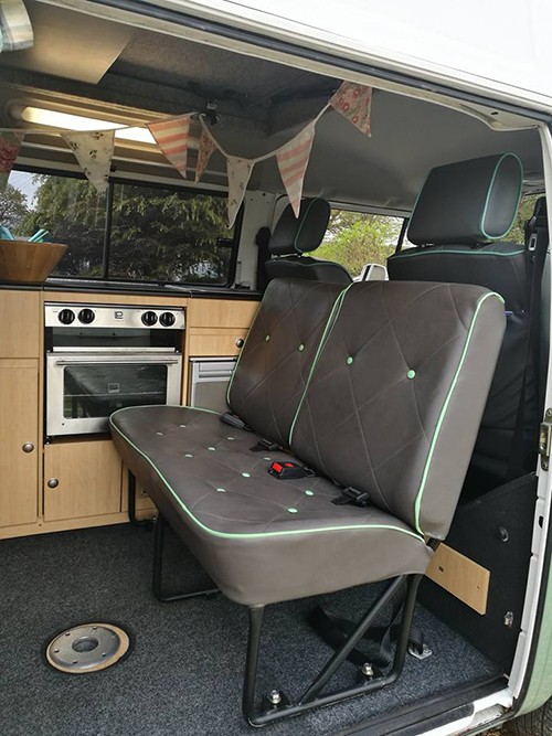 A VW T2 Brazilian Campervan called willow-van and Interior for hire in Haverfordwest, Pembrokeshire