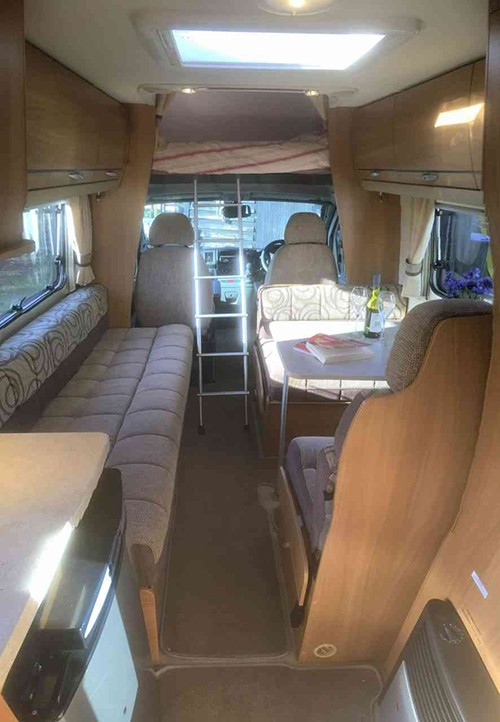 A Swift Motorhome called Sundance-with-me and Interior for hire in Royston, Cambridgeshire