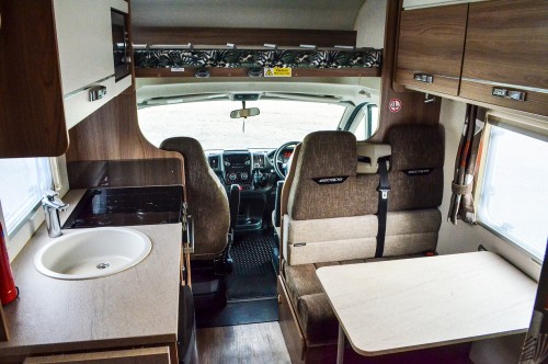 A Swift Motorhome called Elegant and Living area for hire in Upminster , London