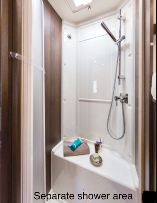 A Roller team Motorhome called Zeffi and Shower & separate toilet for hire in Bolton, Greater Manchester