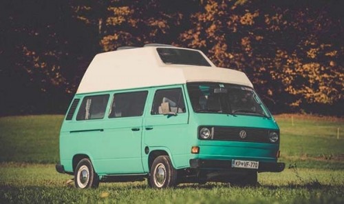 A VW T3 Campervan called Lady and Lady the Van for hire in Ljubljana, Slovenia