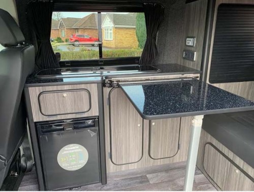 A VW T6 Campervan called Myrtal-0523 and Kitchen for hire in Nuneaton, Warwickshire