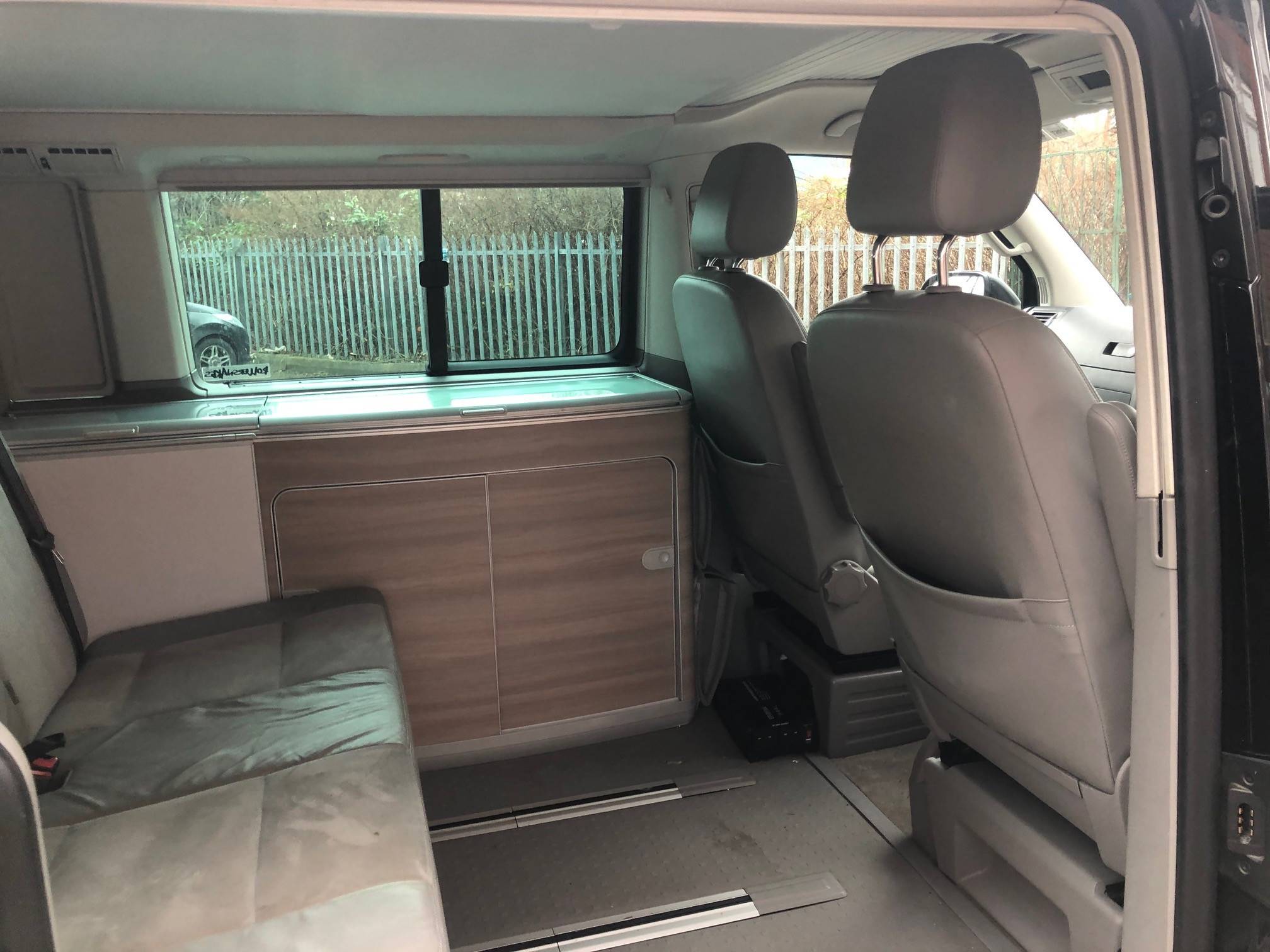 A VW T5 California Campervan called Kit and for hire in Derby, Bedfordshire