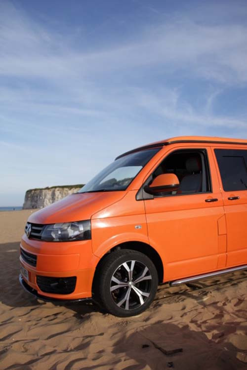 A VW T5 Campervan called ClockworkOrange and for hire in Chelmsford, Essex
